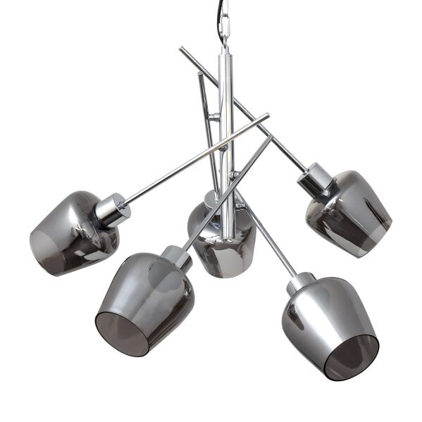 Lampara Soline 5xe27 Cromo Regx58x58 Cm - Image 2