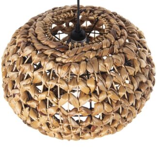 Lámpara Techo Metal/hierba De Mar, 1xe27 Max.60w No Incluida 37x37x24cm
