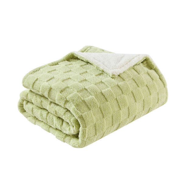 Manta Elect.alcantara Verde/blanco 160w 160x120cm 9niv Autoapagado, Protec.seg.,lavable