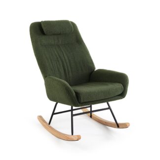 MECEDORA CON ALMOHADA VERDE