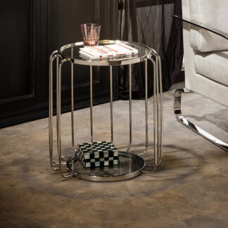 MESA AUX.·HADAS· ACERO Ø50