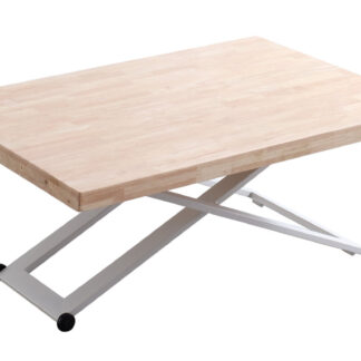 MESA CENTRO ELEVABLE ZOE 120 x 80 CM ROBLE NORDISH / BLANCO