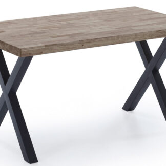MESA COMEDOR FIJA X-LOFT 140 x 80 CM ROBLE AMERICAN / NEGRO
