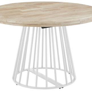 MESA COMEDOR REDONDA EXTENSIBLE 120 - 160 - 200 CM BRAD NORDISH / BLANCO
