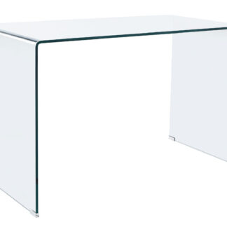 MESA DE ESTUDIO NOTE 120 X 70 CM CRISTAL TRANSPARENTE.