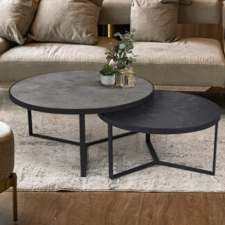 NAIRA -SET MESAS- T GRIS-NEGRO