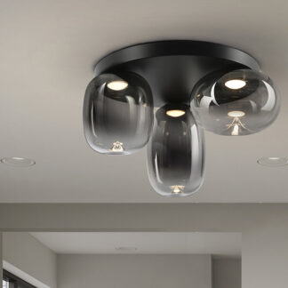 ONICE- PLAFON 3L NEGRO-SMOKE