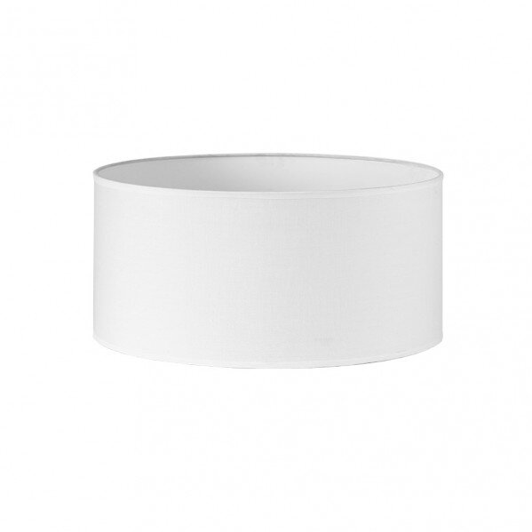 Pantalla Cilindrica Dori E27 Blanca 45Dx45dx22h Cm Tejido Popelin