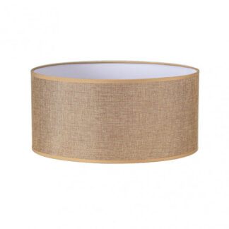 Pantalla Cilindrica Jin M10 Marron 50Dx50dx25h Cm Tejido Saco-yute