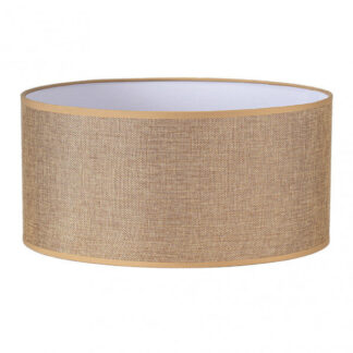Pantalla Cilindrica Jin M10 Marron 60Dx60dx30h Cm Tejido Saco-yute