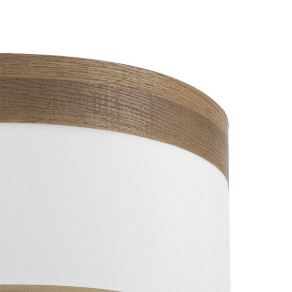 Pantalla Colgante Cloe M10 Blanca/madera-oscura 50dx50dx22h Difusor Incluido - Image 2