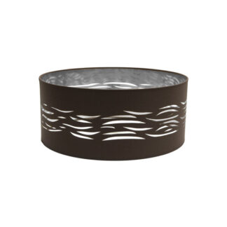Pantalla Colgante Niebla 1xe27 Marrón-plata 50Dx50dx20h