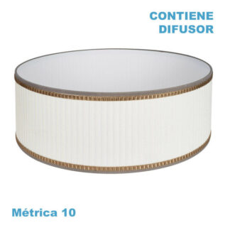 Pantalla Colgante Soprano M10 Beis 60dx60dx23h Difusor Incluido