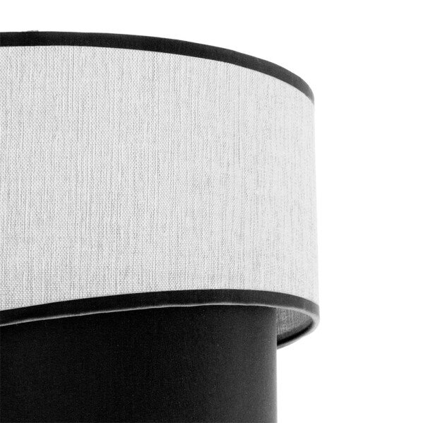 Pantalla Colgante/sobrem Alto Hara E27 Blanca/negra 30dx25dx20h - Image 2