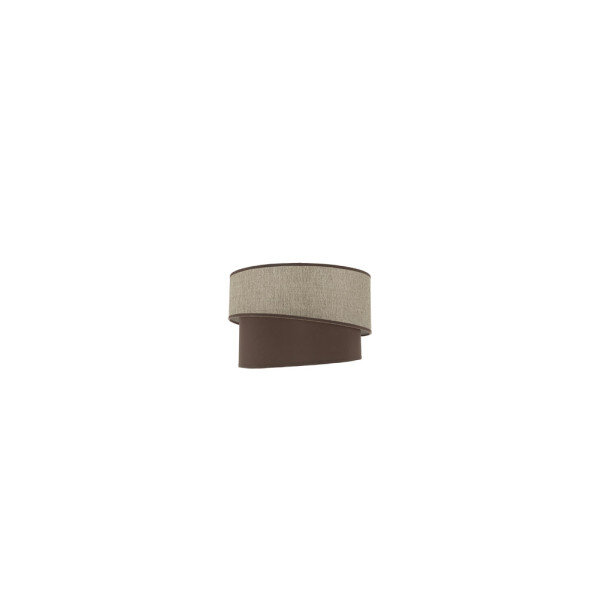 Pantalla Colgante/sobrem Alto Hara E27 Marron 30dx25dx20h