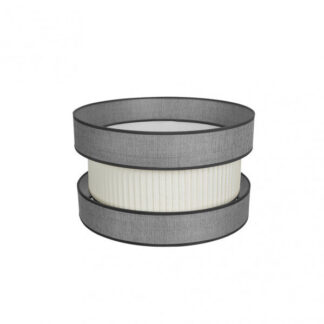 Pantalla Colg./pie Salon Home E27 Gris-beis 40dx40dx24h