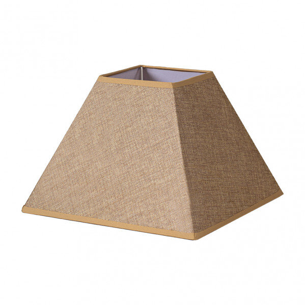 Pantalla Piramide Divos E27 Marron 45dx20dx32h Saco-yute