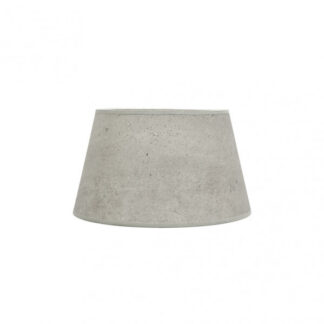 Pantalla Salma E27 Cemento Gris 30dx22dx17h Conica  Abierta
