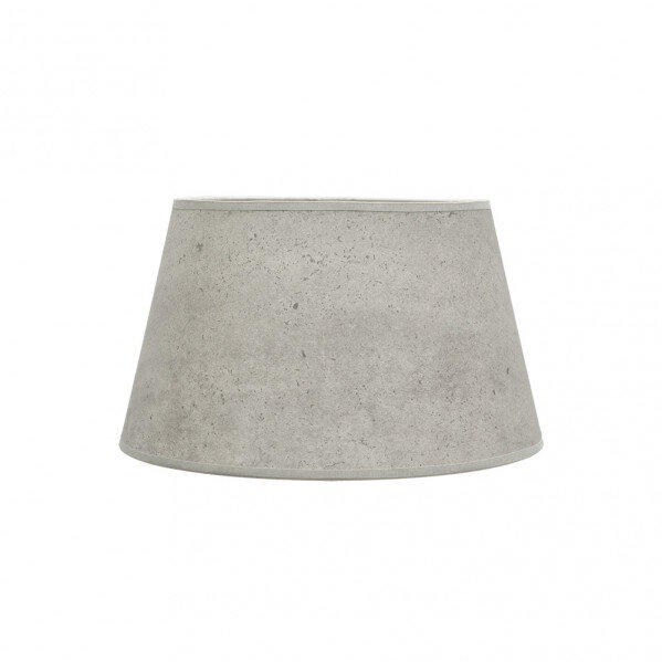 Pantalla Salma E27 Cemento Gris 35dx25dx20h Conica Abierta