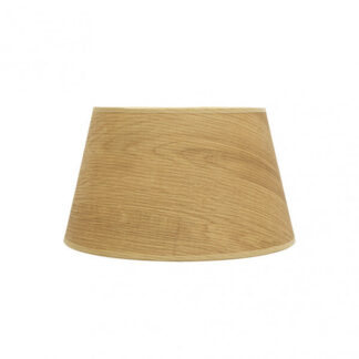 Pantalla Salma E27 Madera Clara 35dx25dx20h Conica  Abierta