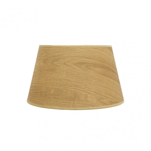 Pantalla Salma E27 Madera Clara 35dx25dx20h Conica Abierta
