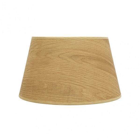 Pantalla Salma E27 Madera Clara 40dx30dx25h Conica Abierta