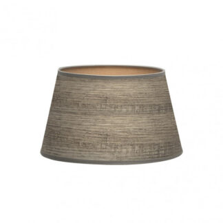Pantalla Salma E27 Madera Gris 35dx25dx20h Conica   Abierta
