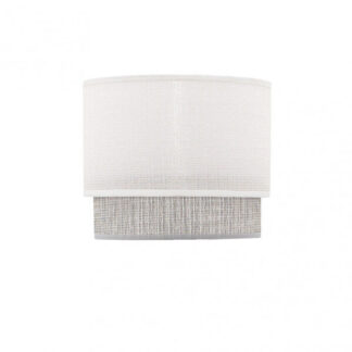Pantalla sobremesa Kenya E14 Blanco/gris 18Dx16dx15h
