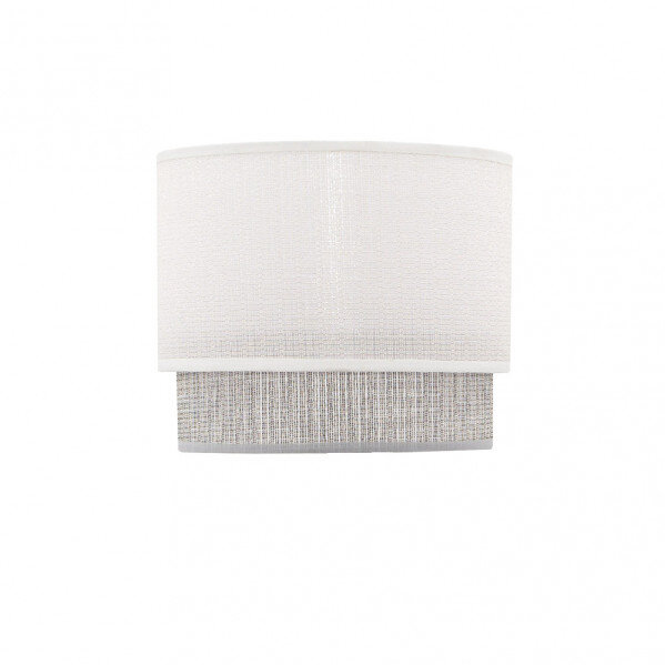 Pantalla sobremesa Kenya E14 Blanco/gris 18Dx16dx15h