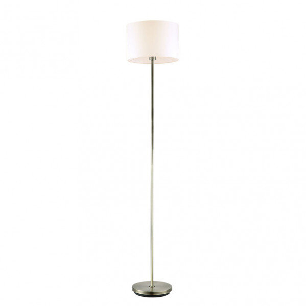 Pie De Salon Aldebaran 1xe27 Cuero C/pant Beig 170x35x35 Cm