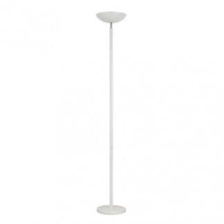 Pie De Salon Luyten 2xe27 Blanco Mate  180x27x27 Cm