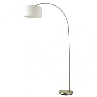 Pie De Salon Polux 1xe27 Cuero C/pant Beis 165x90x34 Cm