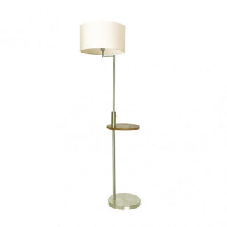 Pie De Salon Sirio C/mesa Y Conex.usb 1xe27 Cuero  C/ Pant Beig (164x40x40)(24x40x40) Cm
