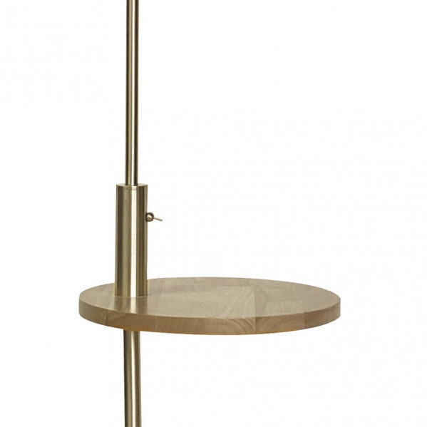 Pie De Salon Sirio C/mesa Y Conex.usb 1xe27 Cuero C/ Pant Beig (164x40x40)(24x40x40) Cm - Image 4