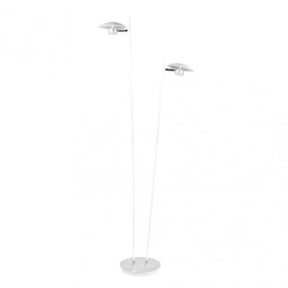 Pie Salon Ciudad Del Cabo 2l 12w 4000k Blanc/plata150x30x25 Cm 1080 Lm Dirigible Y Orientable