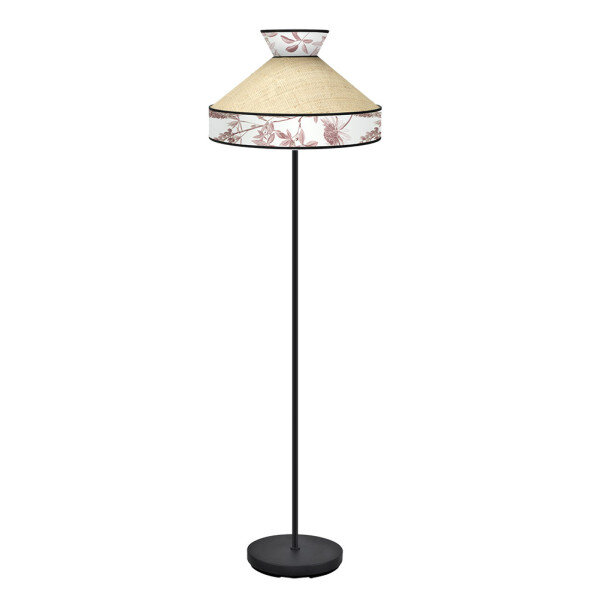 Pie Salon Constantinopla 1xe27 Beis/rojo 179x45x45cm