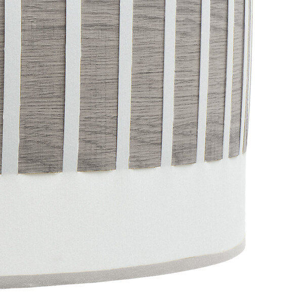Pie Salon Ivanna 1xe27 Niquel/blanco-madera Gris 163x40x40 Cm - Image 2