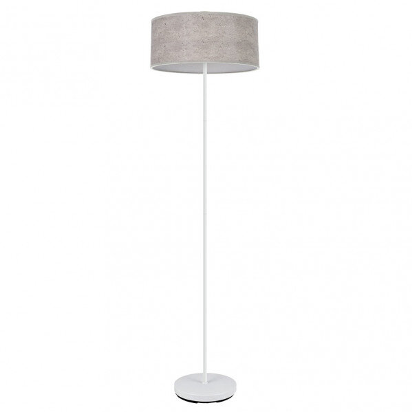 Pie Salon Jerte 1xe27 Blanco/cemento Gris 165x40x40 Cm