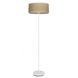 Pie Salon Jerte 1xe27  Blanco/natural 165x40x40 Cm