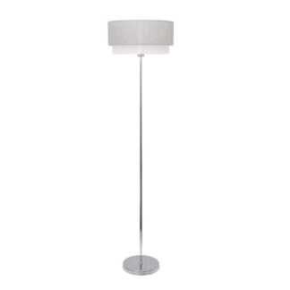 Pantalla Pie Salon Kenya E27 Gris/blanco 40Dx38dx22h