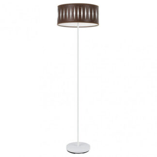 Pie Salon Piron 1xe27 Blanco/oxido 165x40x40 Cm