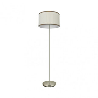 Pie Salon Soprano 1xe27 Cuero/beis 154x40x40 Cm