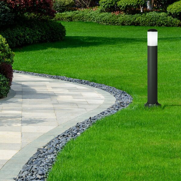 Pilar Exterior Azafran 1xe27 Negro 70x9,1x9,1 Cm Policarbonato Ip44 - Image 3