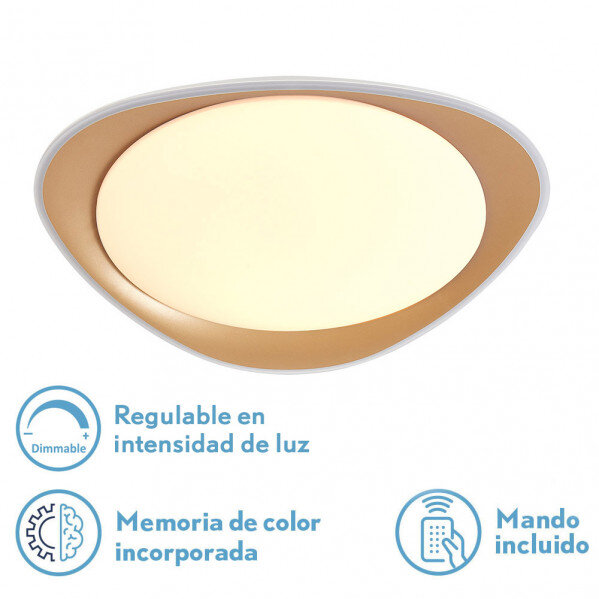 Plafon 72w Daire Oro 3000-4000-6500k 5616lm 7x55x55cm Remoto+reg.int+memoria - Image 2