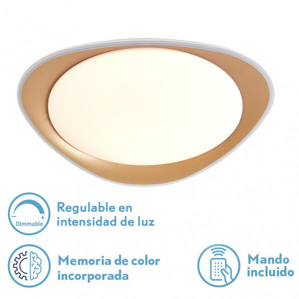 Plafon 72w Daire Oro 3000-4000-6500k 5616lm 7x55x55cm Remoto+reg.int+memoria - Image 3