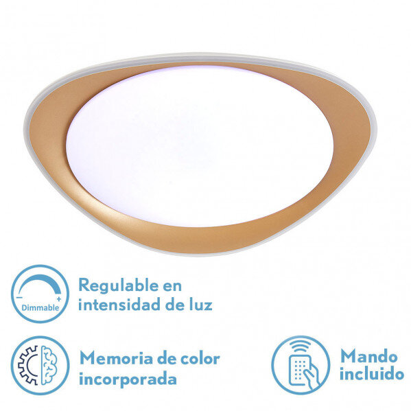 Plafon 72w Daire Oro 3000-4000-6500k 5616lm 7x55x55cm Remoto+reg.int+memoria - Image 4