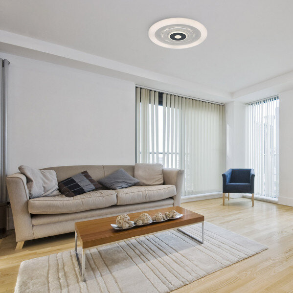 Plafon 78w 3000k, 4000k, 6500k Anthe Blanco/gris 9x50x50cm 10530Lm Regulable, Memoria y C. Remoto - Image 4
