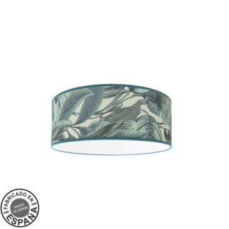 Plafon Argel 3xe27 Hoja Azul 15,5x40x40 Cm