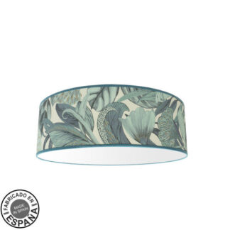 Plafon Argel 4xe27 Hoja Azul 17x50x50 Cm