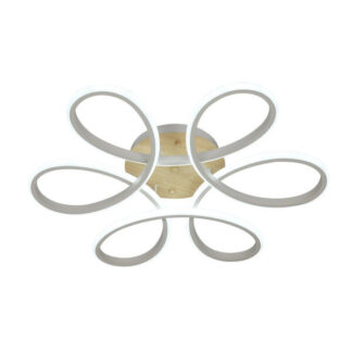 Plafon Bandeira 130w 3000-4000-6500k Blanco/haya 14300  Lm C/remoto,memoria Y Reg.intensidad 12x61x61cm